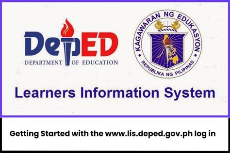 wwwlisdepedgovph log   learner information system