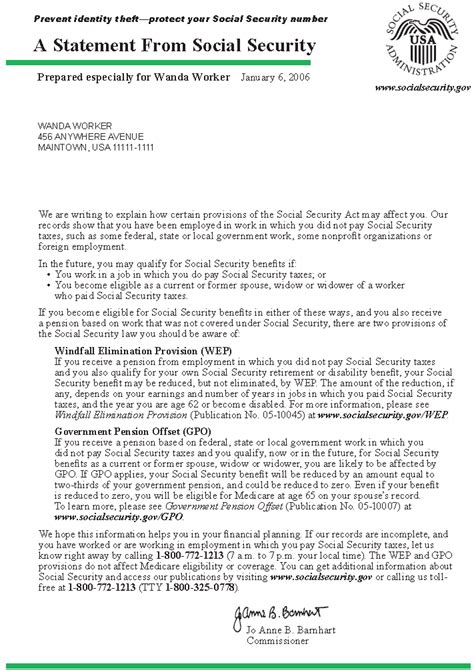 disability social security award letter sample  master  template