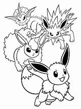Coloring Jolteon Pages Pokemon Getcolorings sketch template