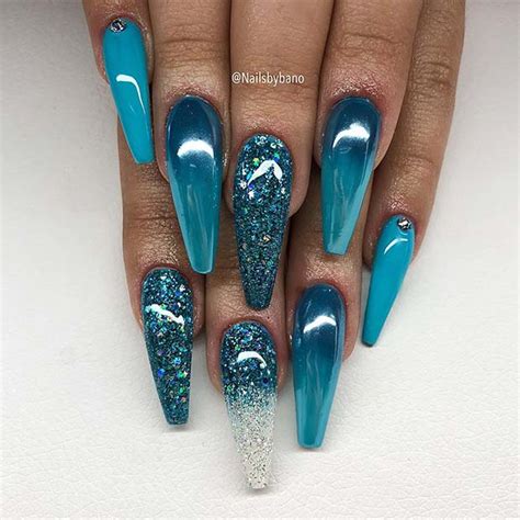 21 teal nail designs we can t wait to try page 2 of 2