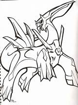 Pokemon Coloring Pages Dialga Legendary Para Colorear Rare Arceus Rayquaza Drawing Color Sketch Printable Legendaries Sheets Dibujos Print Imprimir Deviantart sketch template