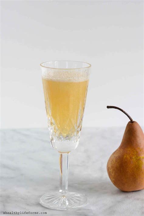 Sparkling Pear Cocktail A Healthy Life For Me