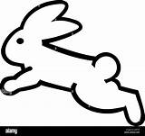 Bunny Outline Jumping Silhouette Rabbit Stock Printable Shutterstock Vector Template Alamy Getdrawings Clipartmag Logo Preview sketch template