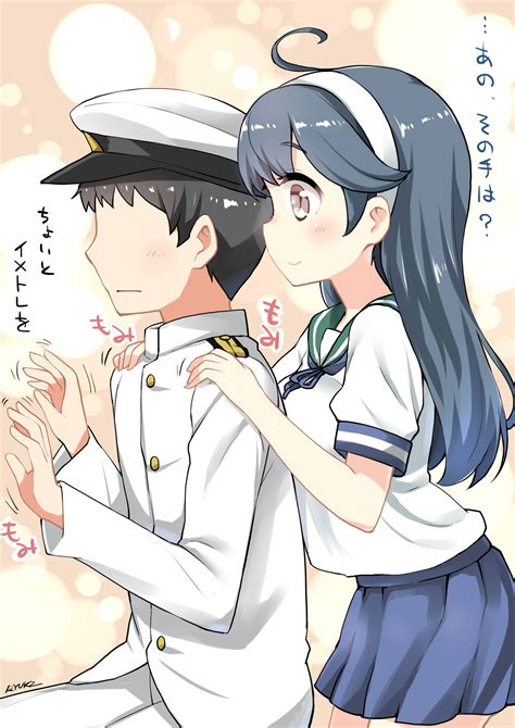 admiral and ushio kantai collection drawn by ryuki