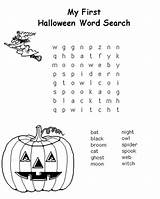 Halloween Word Search Printable Crossword Easy Kids Pages Coloring Puzzles Wordsearch Activities Resources Esl Crosswords Searches Year Brought Para Worksheets sketch template