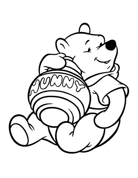 baby pooh bear coloring page bellajapapu