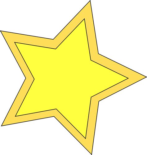 yellow star clip art clipartsco