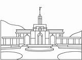 Lds Templo Templos Bountiful Coloringpagebook Slc Holamormon3 Primaria Mormonlink sketch template