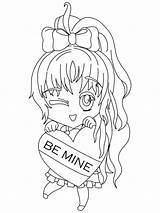 Chibi Coloring4free 2021 Coloring Printable Anime Pages Girl Related Posts sketch template