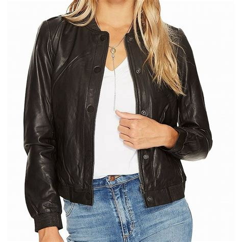 lucky brand coats jackets womens large leather bomber jacket