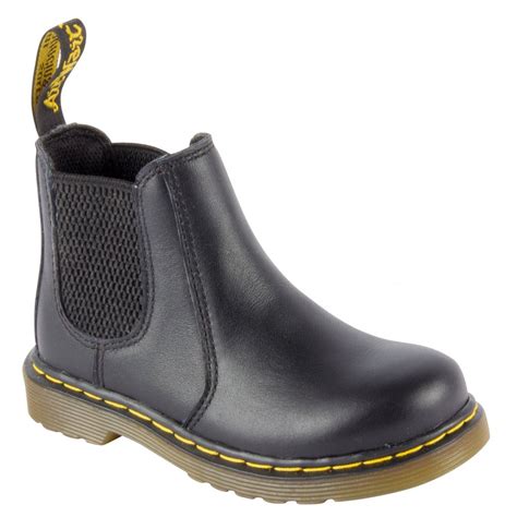dr martens kids banzai black ankle boots   marshall shoes