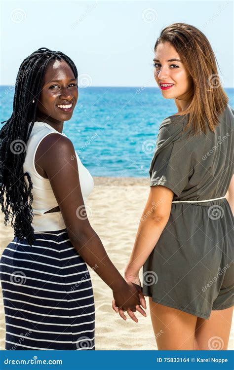 diversity portrait   teen girls holding hands stock photo image