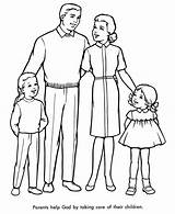 Family Coloring Pages Perfect Drawing Reunion Printable Color People sketch template