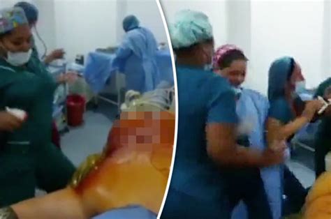 doctors dance around patient s unconscious naked body in leaked video