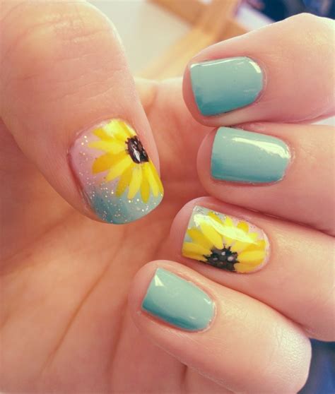 sunflower nails mm ls photo beautylish