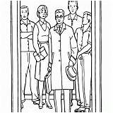 Elevator Coloring Pages sketch template