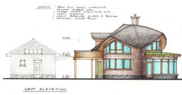 west elevation  house plans  house small house layout