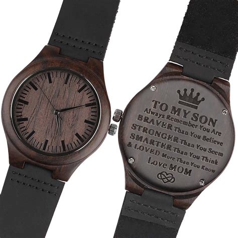 engraved watches for son engraved to my son love mom unique t from mom to sons watch