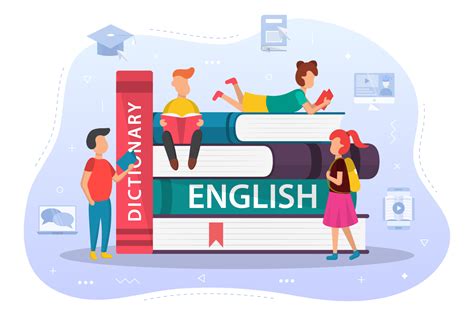 kid english learning  vector design  graphics illustrations