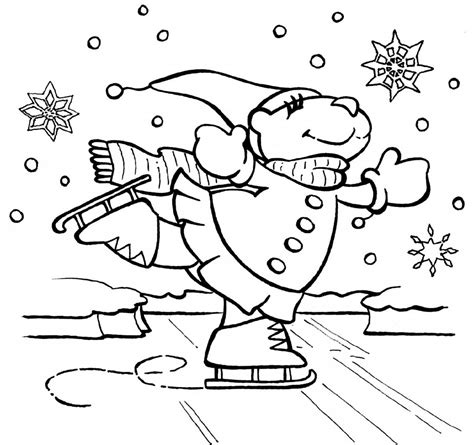 winter coloring pages educative printable