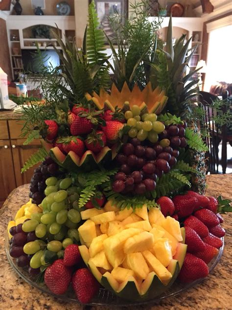 fruit cascade that i made from a pinterest tutorial it was a hit at a party i catered frugt