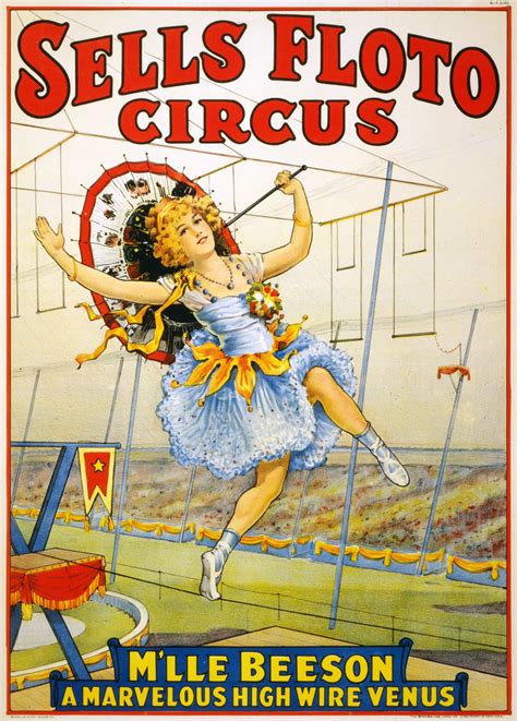 circus poster sells floto circus  lle beeson