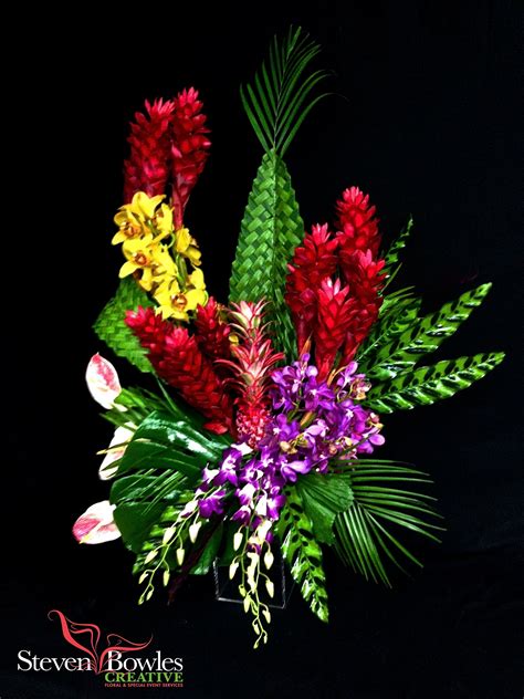 Large Tropical Floral Design For Corporate Or Hotel Lobby