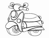 Vespa Motorcycle Coloring Pages Coloringcrew Vehicles Moto Para Colorear Motos Color Da Online Motorcycles sketch template