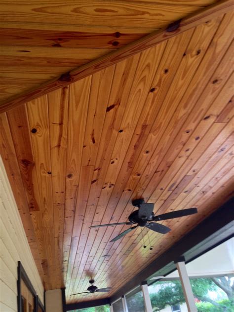 tongue  groove pine ceiling  jb precision carpentry