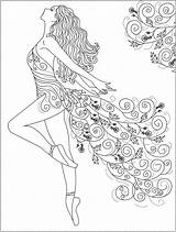 Coloring Dance Pages Print Getcolorings Dancer sketch template