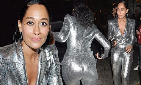 Tracee Ellis Ross Flashes Cleavage At W Magazines La Bash Daily Mail