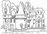 Coloring Pages Castle Princess Popular sketch template