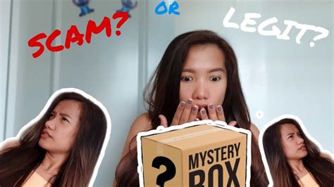 unboxing mystery box  shopee scam ba worth  youtube
