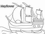 Mayflower Coloring sketch template