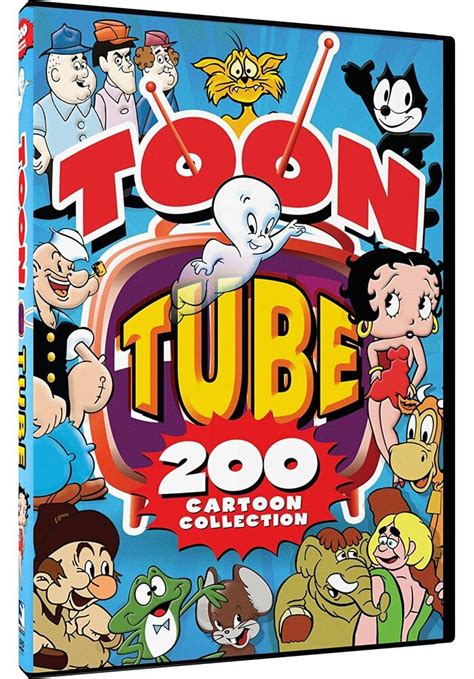 toon tube 200 classic cartoon collection popeye betty boop more box dvd set ebay