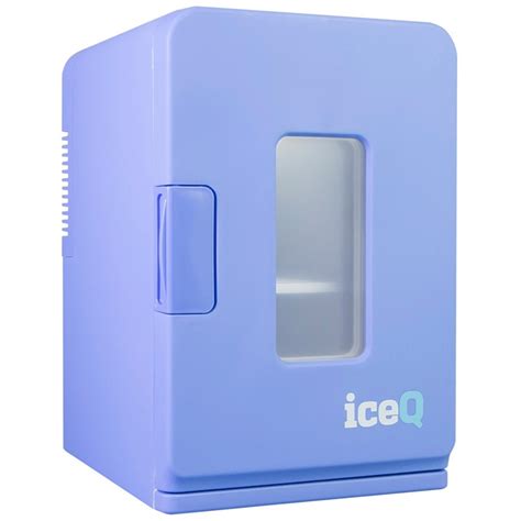 iceq  litre deluxe portable mini fridge  window cooler warmer blue