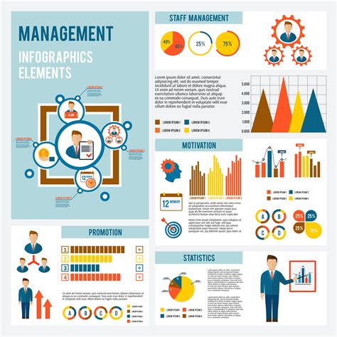 management infographic set  vector art  vecteezy