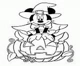 Halloween Disney Coloring Printable Pages Mickey Mouse Book Explore sketch template