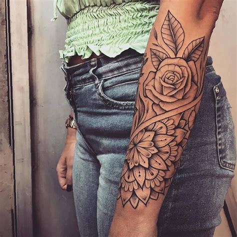 girl tattoos arm  design idea