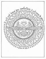 Mandala Coloring Pages Christian Mandalas Etsy Digital Prayer Color Sold Bible sketch template