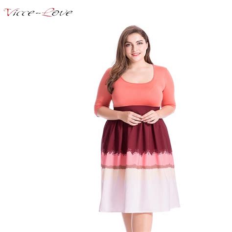 buy 2018 spring dress for women fat mm elegant plus