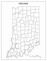 Indiana Map Coloring Blank sketch template