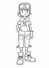 Digimon Colorir Ausmalbilder Picgifs Animaatjes Malvorlagen Takuya sketch template