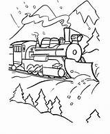 Coloring Pages Train Winter Printable Color Kids Trains Polar Express Printables Sheets Clip Coal Blank Print Choo Engine Steam B544 sketch template