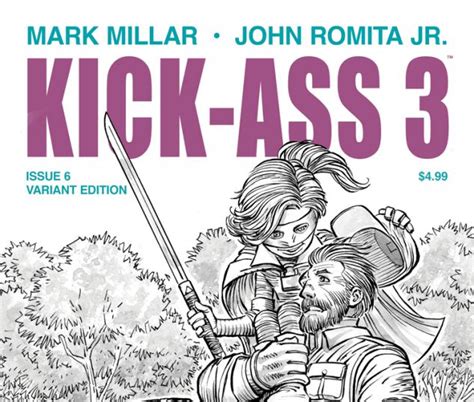 kick ass 3 2013 6 jrjr sketch variant comic issues marvel