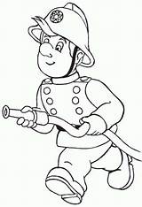Fireman Coloring Firefighter Kidsplaycolor Girlscoloring sketch template