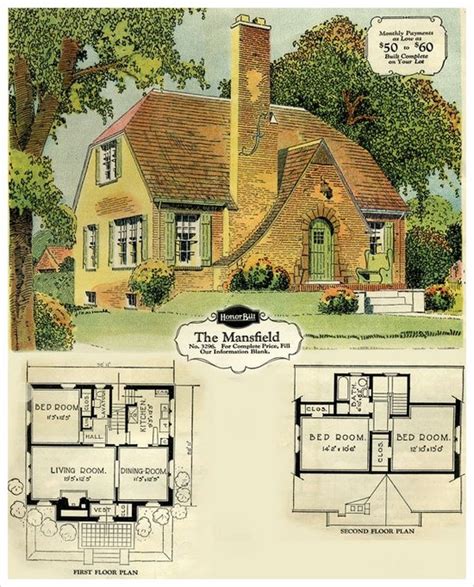 sears roebuck    cottage floor plans cottage style house plans english cottage