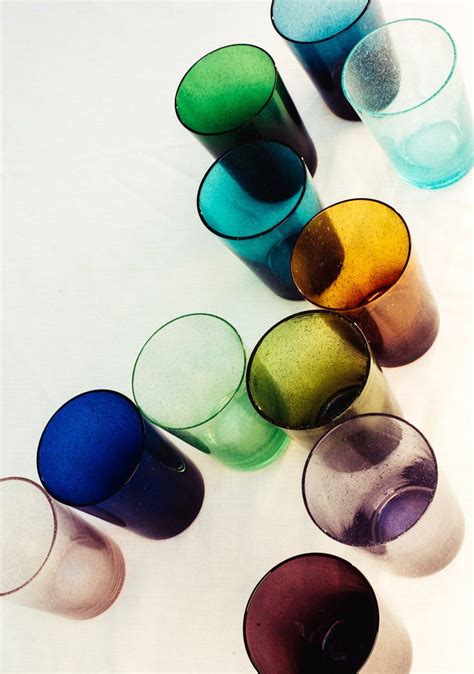 British Colour Standard Recycled Coloured Glass Handmade By Artisans