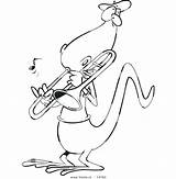 Tuba Lizard Cartoon Getdrawings Drawing sketch template