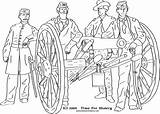 Coloring War Civil Pages Soldier American Revolutionary Union Revolution Cannon Confederate Drawing Printable Pdf Clipart Print Color Don Sheets Creative sketch template